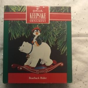 Hallmark Keepsake Penguin and Polar Bear Ornament 1990 (SKU 010)